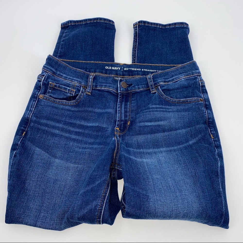 Old Navy Boyfriend Straight Medium Wash Jeans 2 - Picture 2 of 7